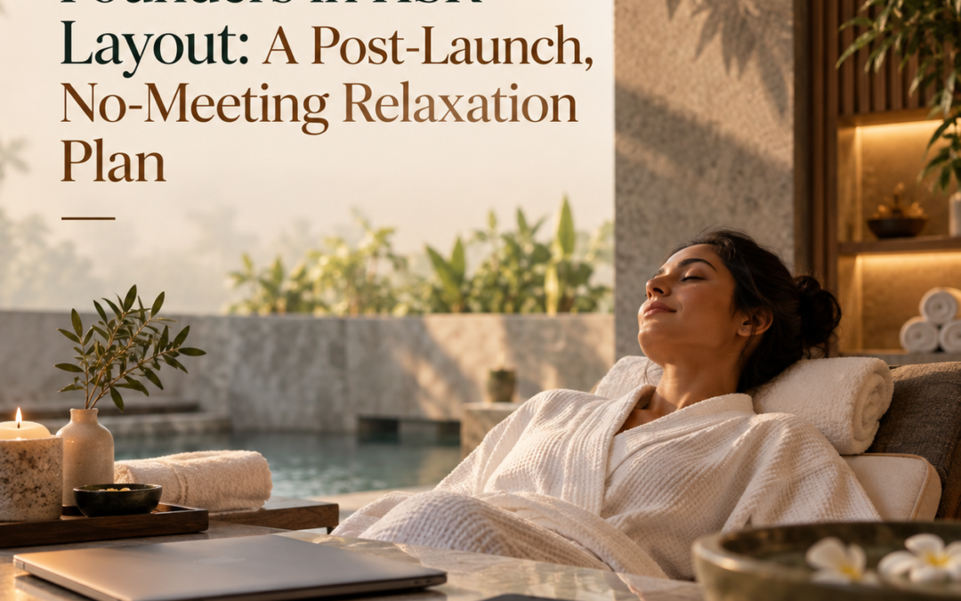 Spa for Startup Founders in HSR Layout: A Post-Launch, No-Meeting Relaxation Plan
